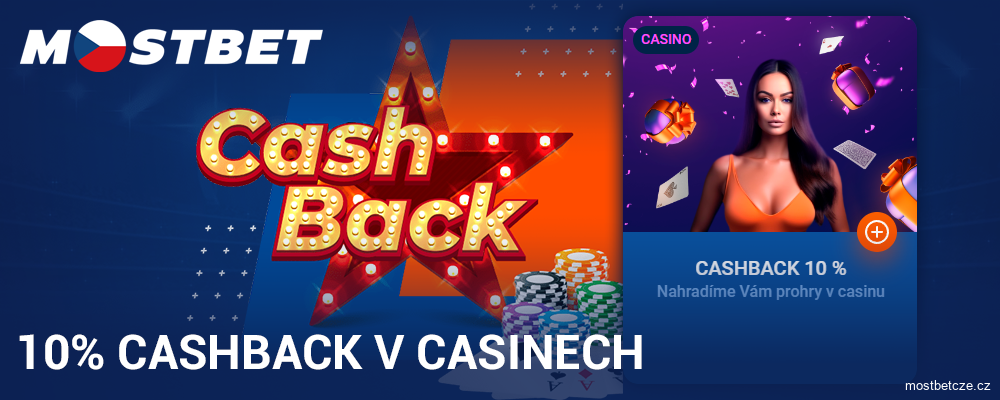 Cashback bonus v Mostbet Česká republika